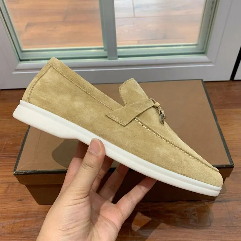Loro Piana Summer Walk Loafers – Sand