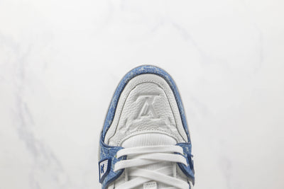 Louis Vuitton LV Trainer Monogram Denim White Blue