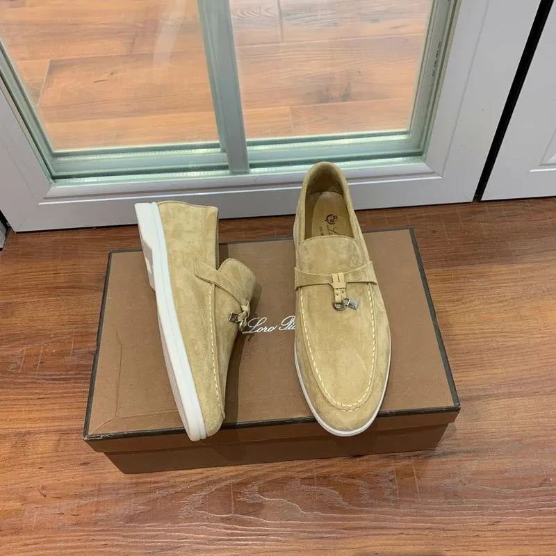 Loro Piana Summer Walk Loafers – Sand