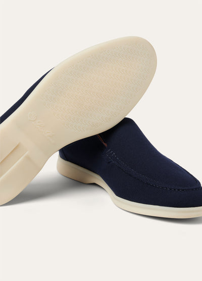 Loro Piana Summer Walk The Gift of Kings Loafers - Navy Blue