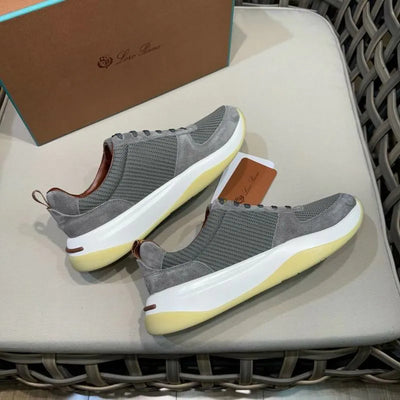 Loro Piana 360 LP Walk Sneakers – Grey Suede & Mesh