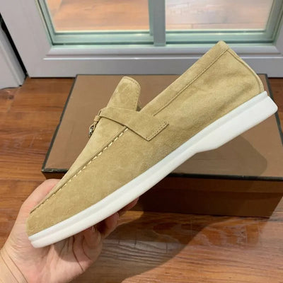 Loro Piana Summer Walk Loafers – Sand