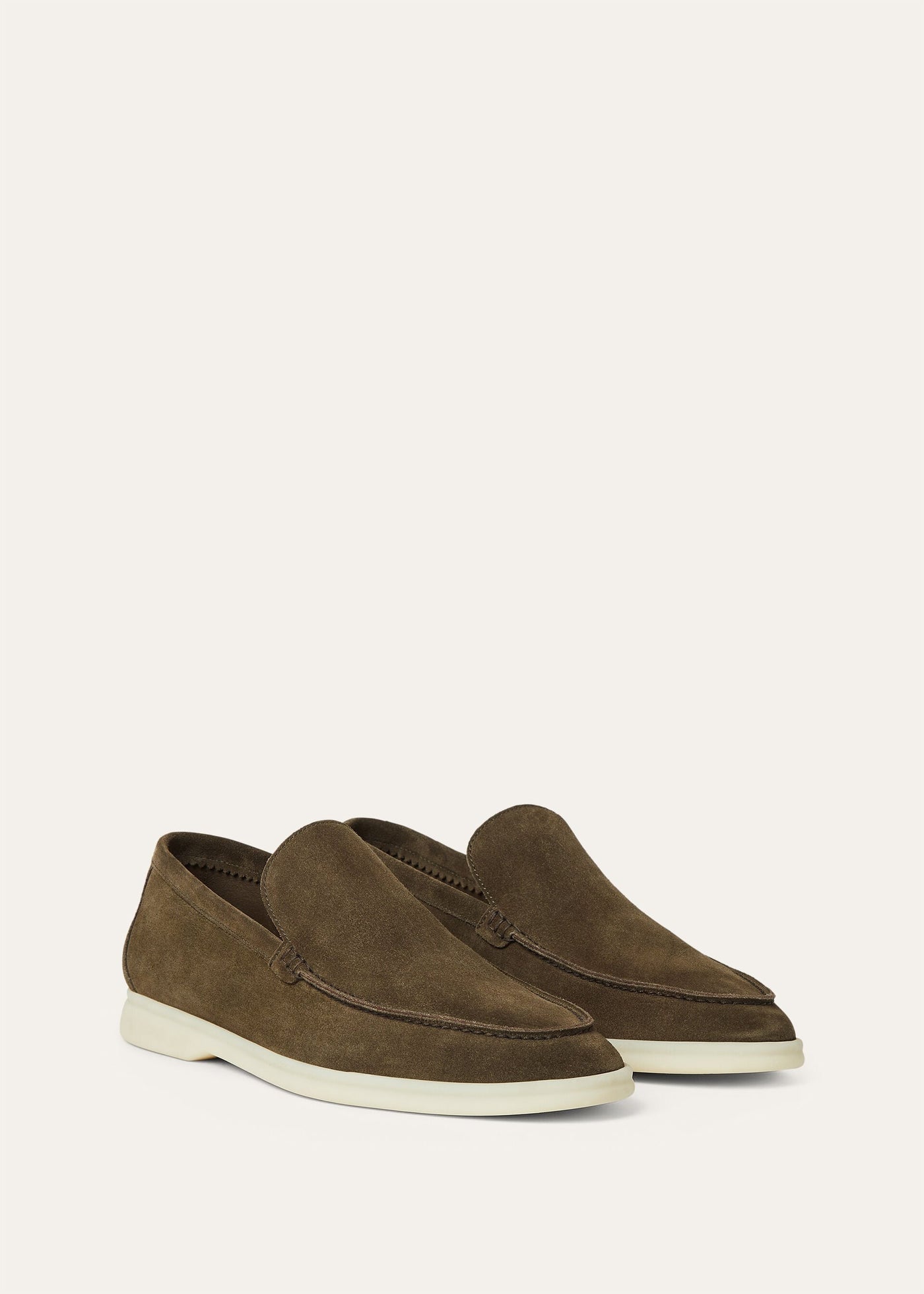 Loro Piana Summer Walk Loafer - Grey Moss