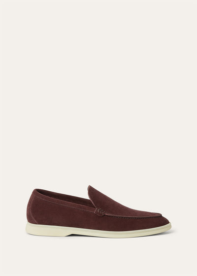 Loro Piana Summer Walk Loafer - Very Dark Maroon