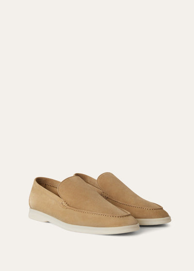 Loro Piana Summer Walk Loafer - Light Wood Smoke