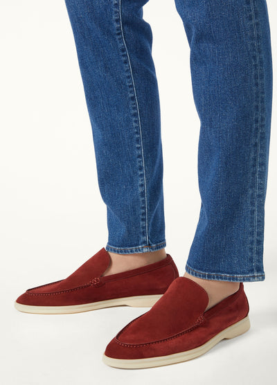 Loro Piana Summer Walk Loafer - Dried Red