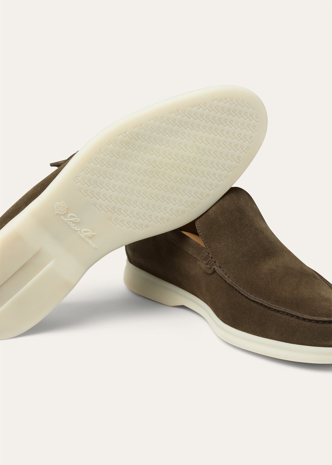 Loro Piana Summer Walk Loafer - Grey Moss
