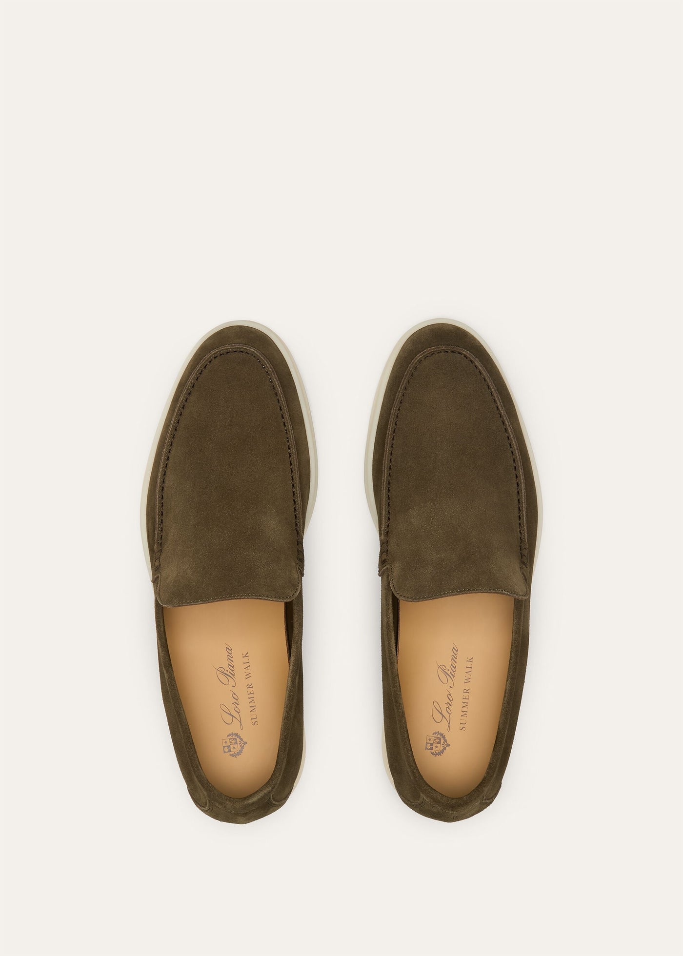 Loro Piana Summer Walk Loafer - Grey Moss
