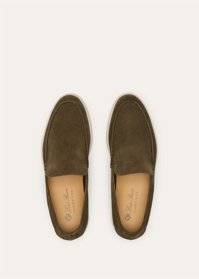 Loro Piana Summer Walk Loafer - Grey Moss