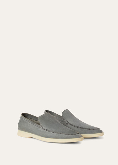 Loro Piana Summer Walk Loafer - Gull Gray
