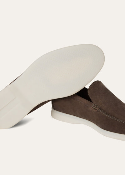 Loro Piana Summer Walk Loafer - Warm Gray