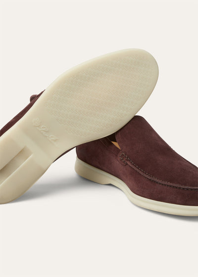 Loro Piana Summer Walk Loafer - Very Dark Maroon