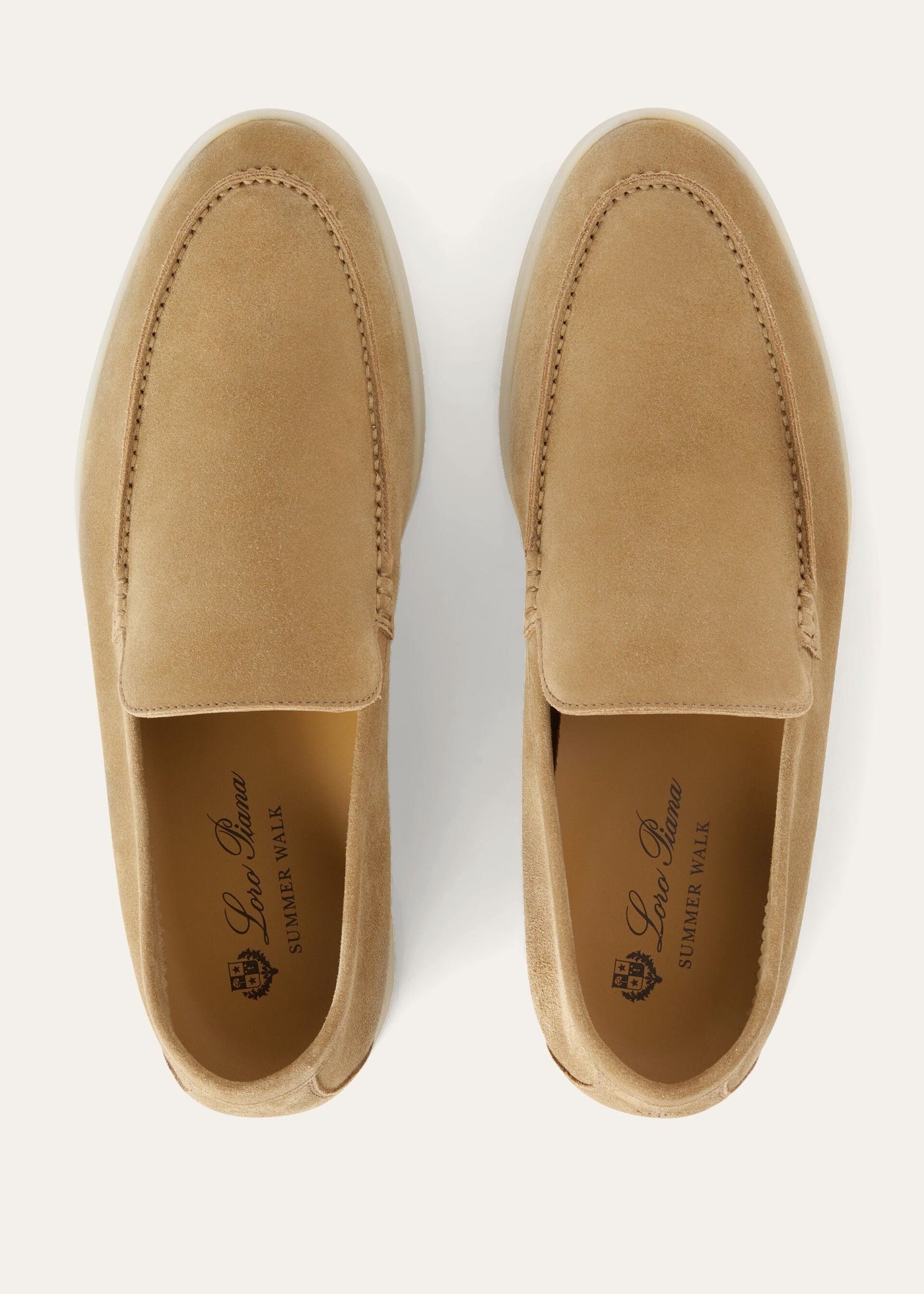 Loro Piana Summer Walk Loafer - Light Wood Smoke