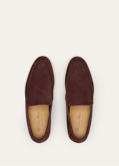Loro Piana Summer Walk Loafer - Very Dark Maroon