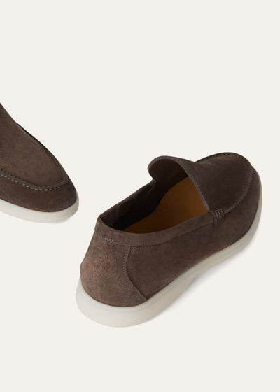 Loro Piana Summer Walk Loafer - Warm Gray