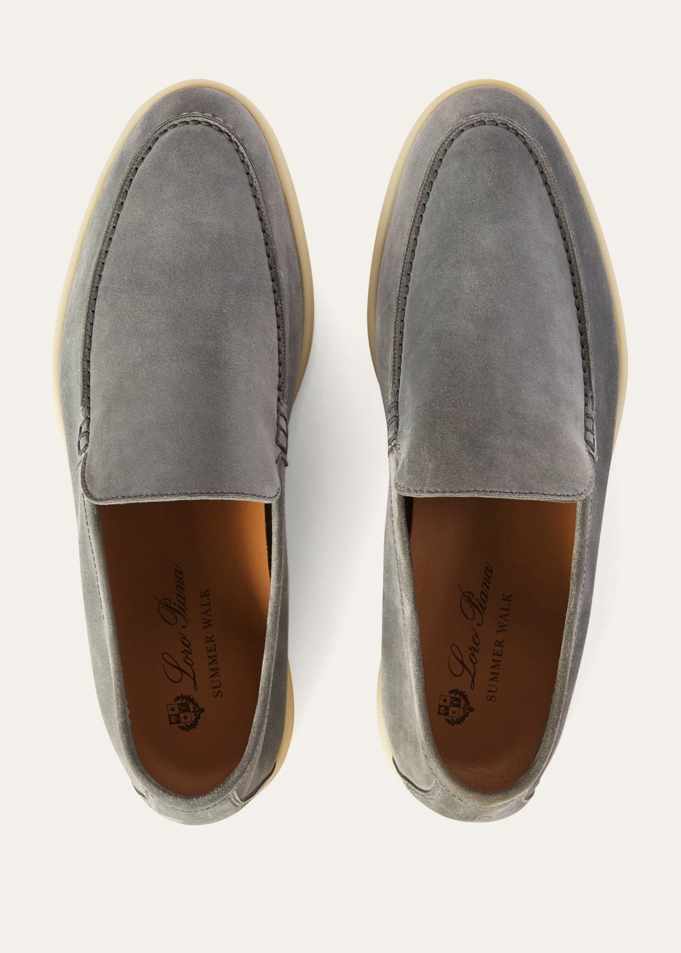 Loro Piana Summer Walk Loafer - Gull Gray