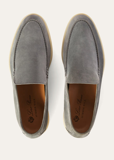 Loro Piana Summer Walk Loafer - Gull Gray