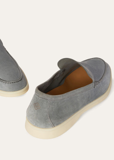 Loro Piana Summer Walk Loafer - Gull Gray
