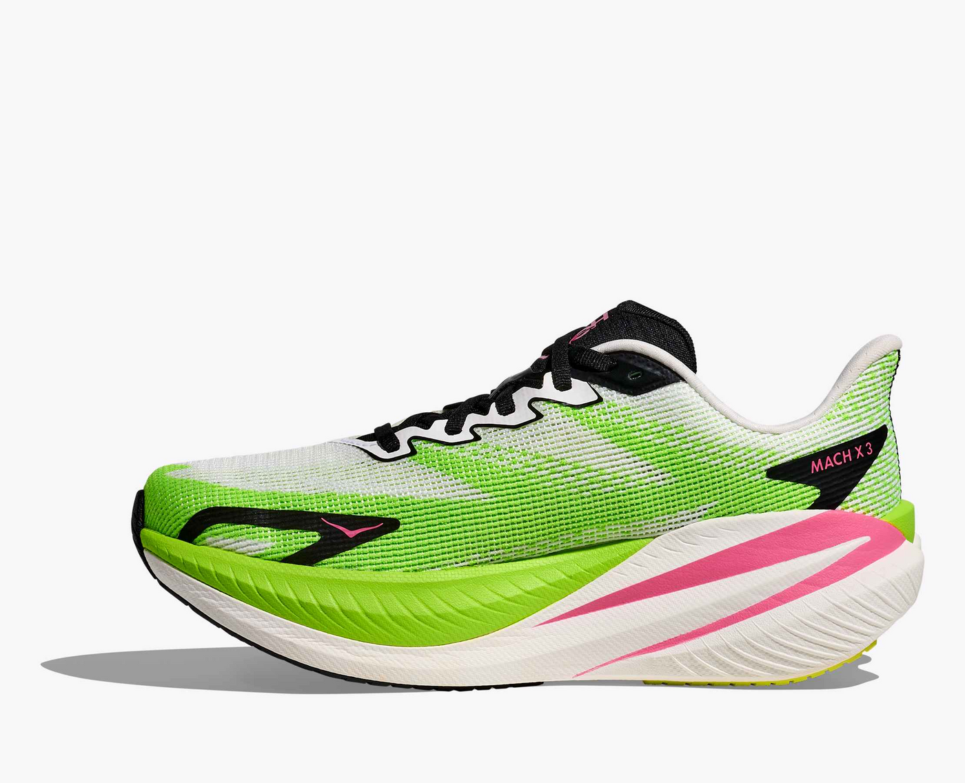 Hoka Mach X 3 - White/Neon lime
