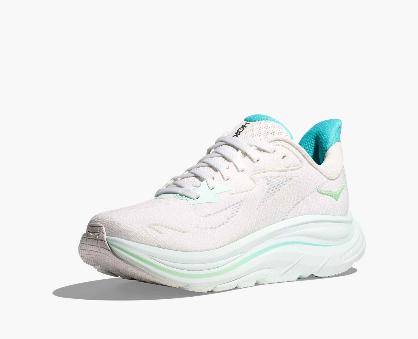 Hoka Clifton 10 - White/Cielo blue
