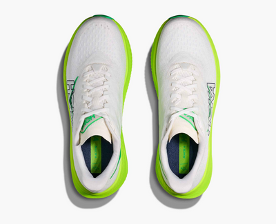 Hoka Mach 6 – White/neon lime
