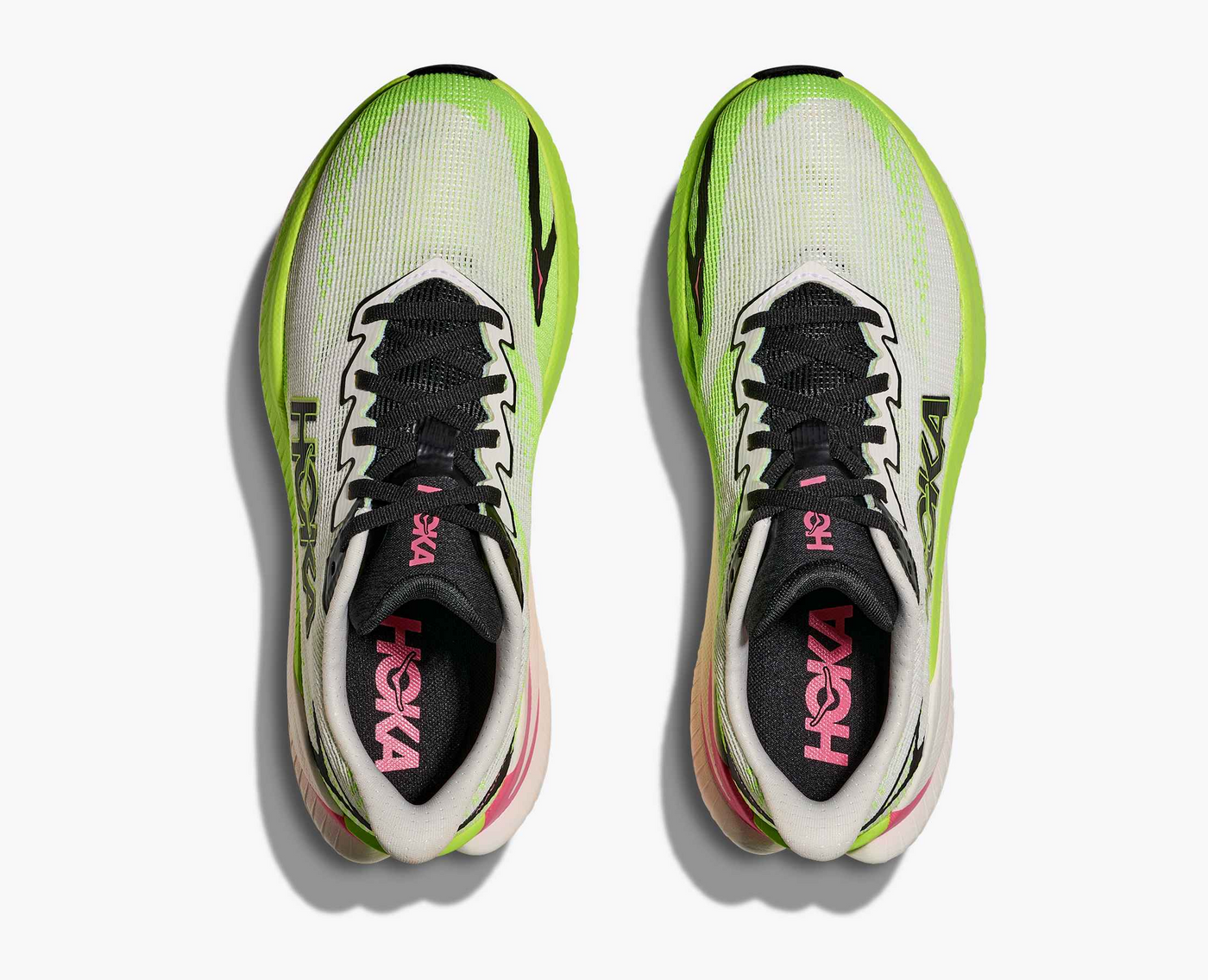Hoka Mach X 3 - White/Neon lime