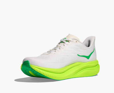 Hoka Mach 6 – White/neon lime