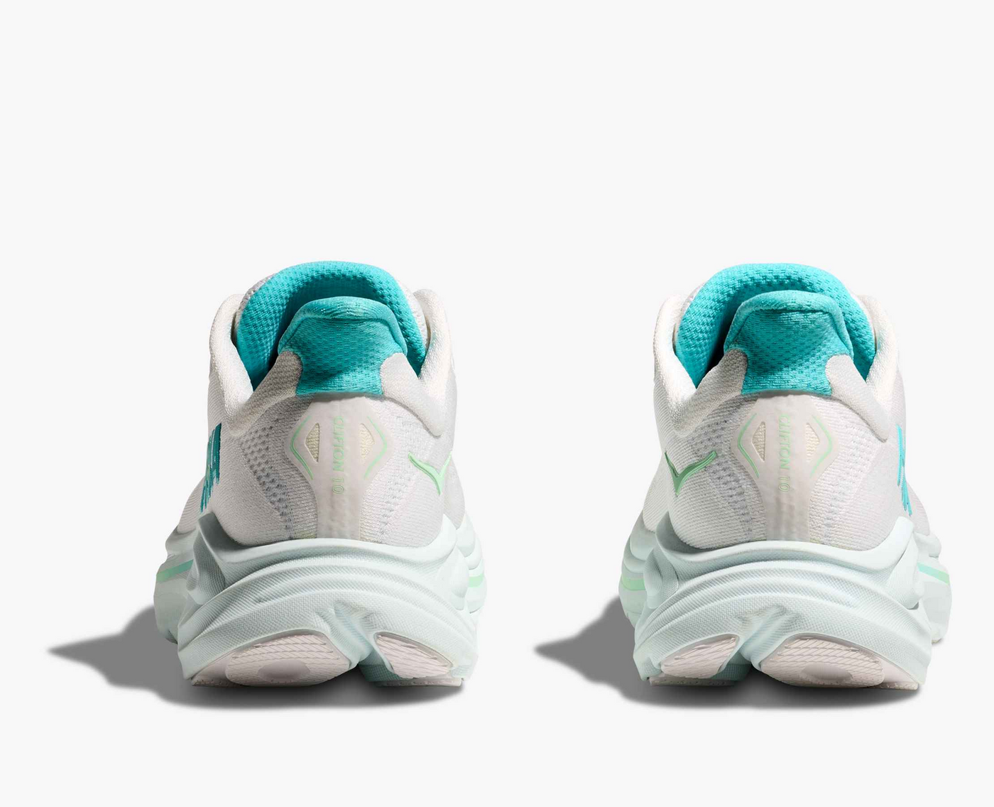 Hoka Clifton 10 - White/Cielo blue