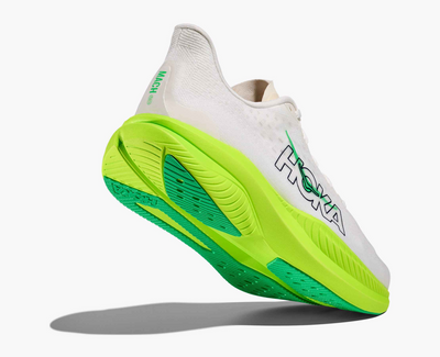 Hoka Mach 6 – White/neon lime