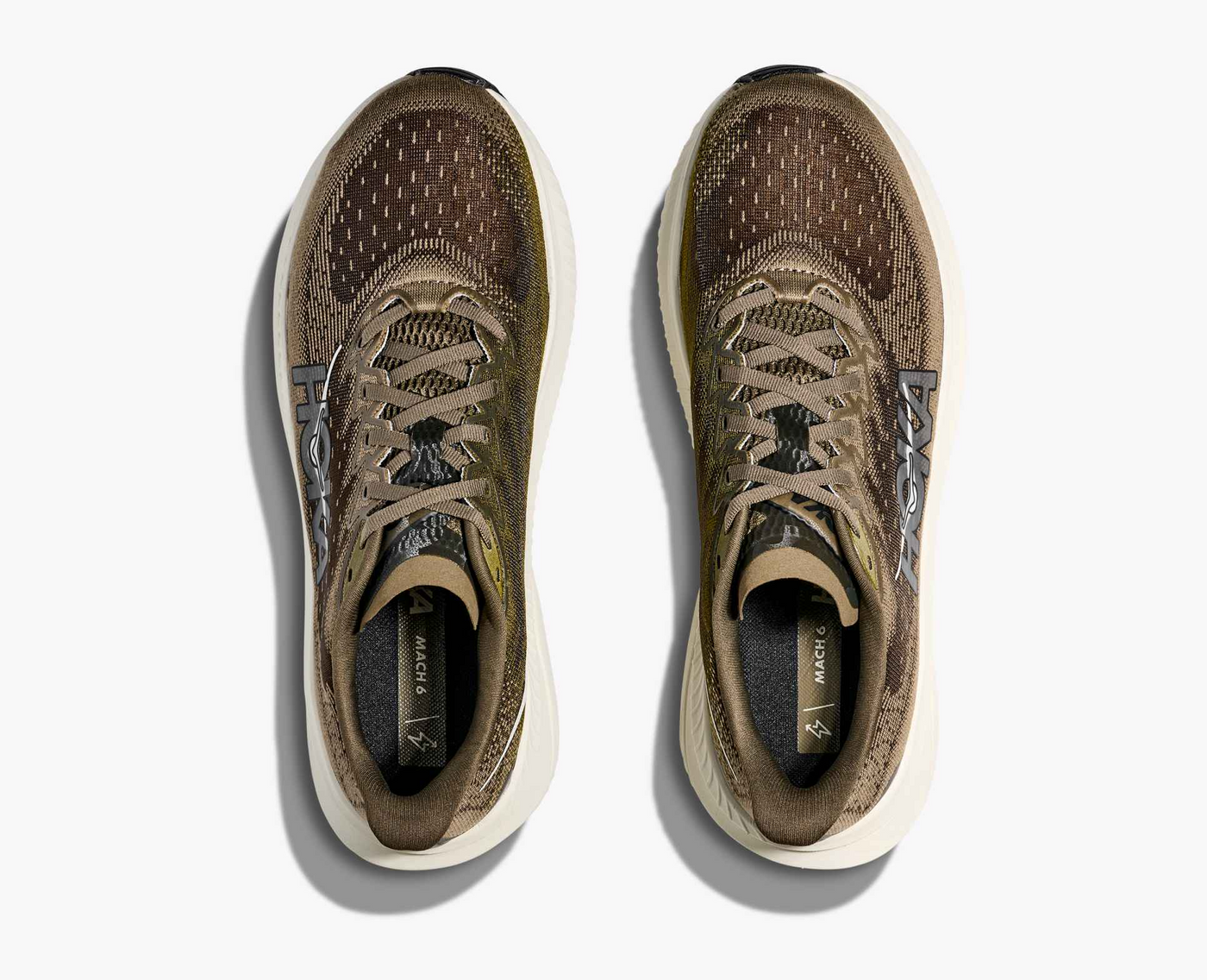Hoka Mach 6 – Antique Olive/Truffle salt