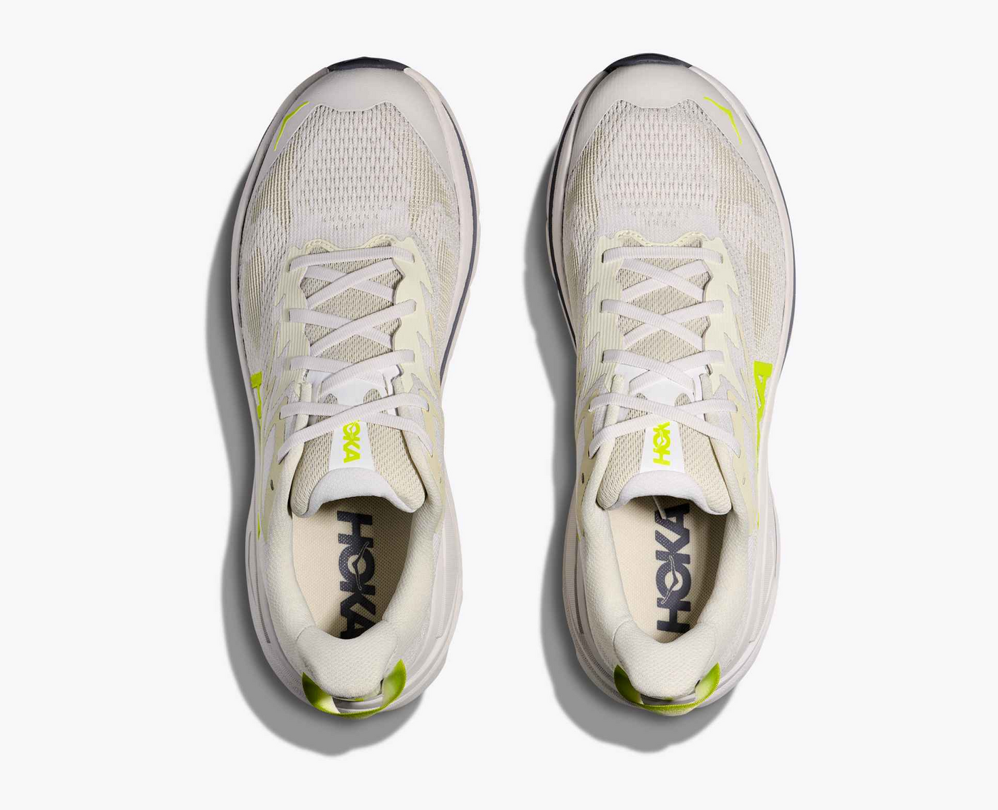 Hoka Challenger 8 - White/Neon citrus