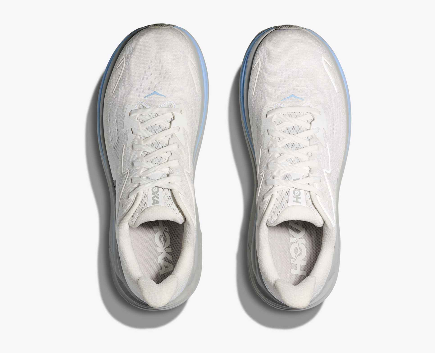 Hoka Clifton 10 - White/Glacier blue