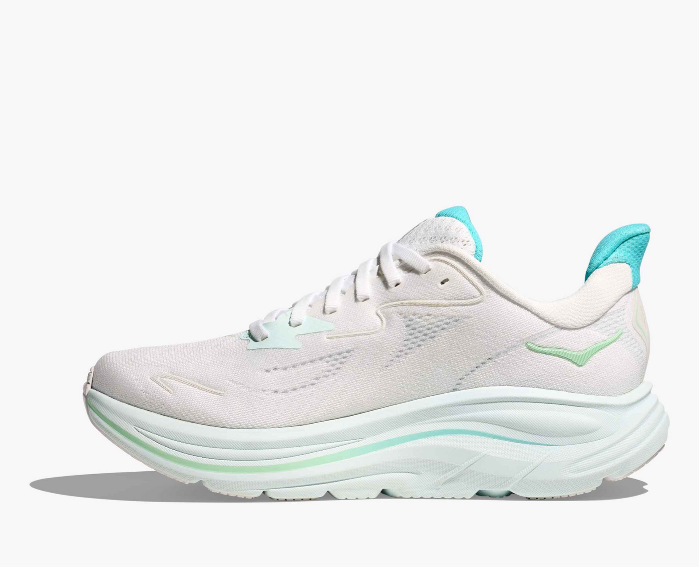 Hoka Clifton 10 - White/Cielo blue