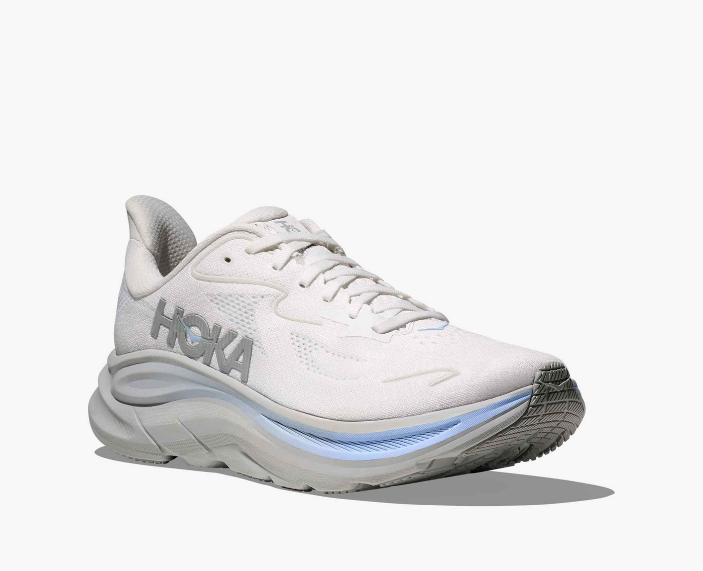 Hoka Clifton 10 - White/Glacier blue