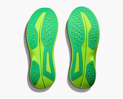 Hoka Mach 6 – White/neon lime