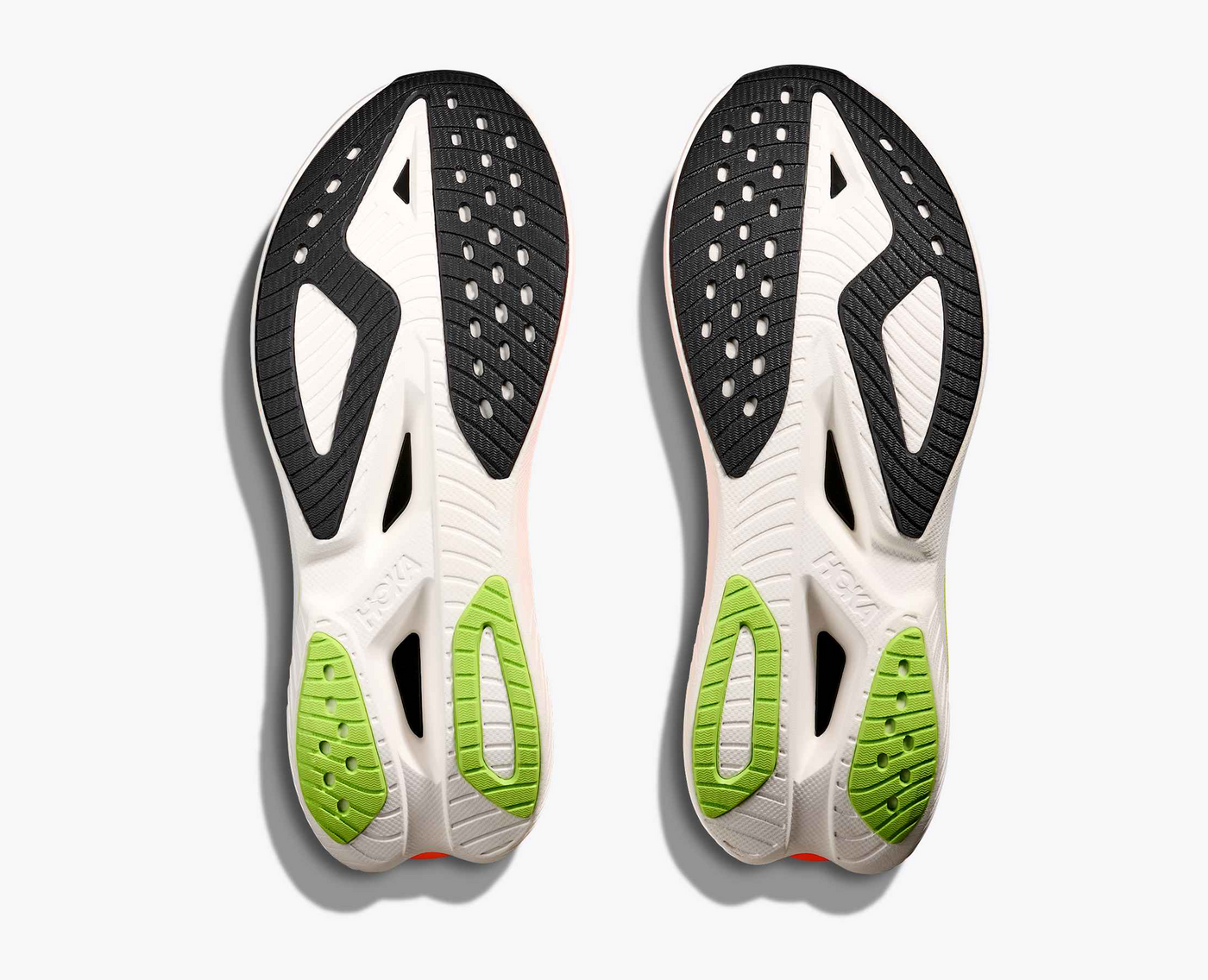 Hoka Mach X 3 - White/Neon tangerine