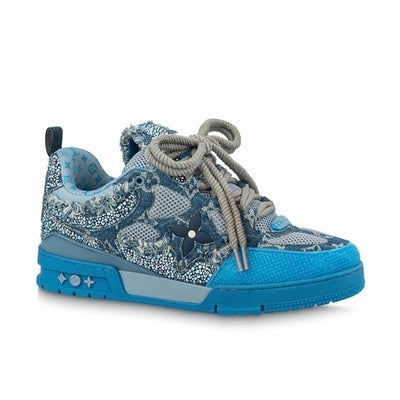 Louis Vuitton Skate Sneaker Blue Swarovski Monogram