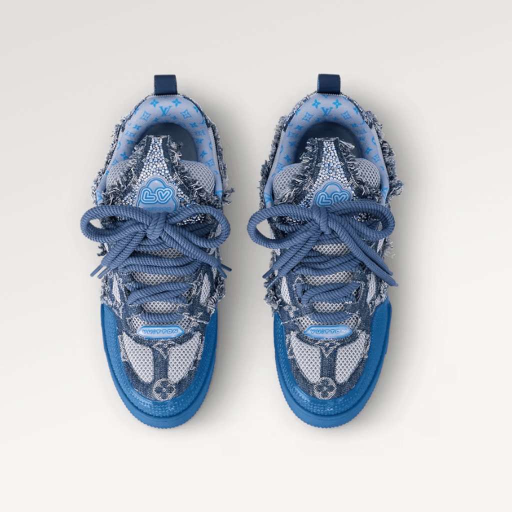 Louis Vuitton Skate Sneaker Blue Swarovski Monogram