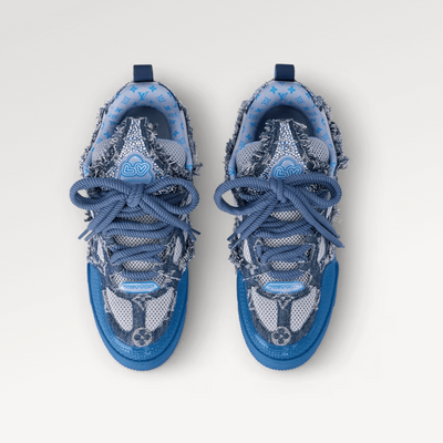 Louis Vuitton Skate Sneaker Blue Swarovski Monogram