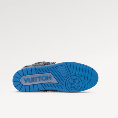 Louis Vuitton Skate Sneaker Blue Swarovski Monogram
