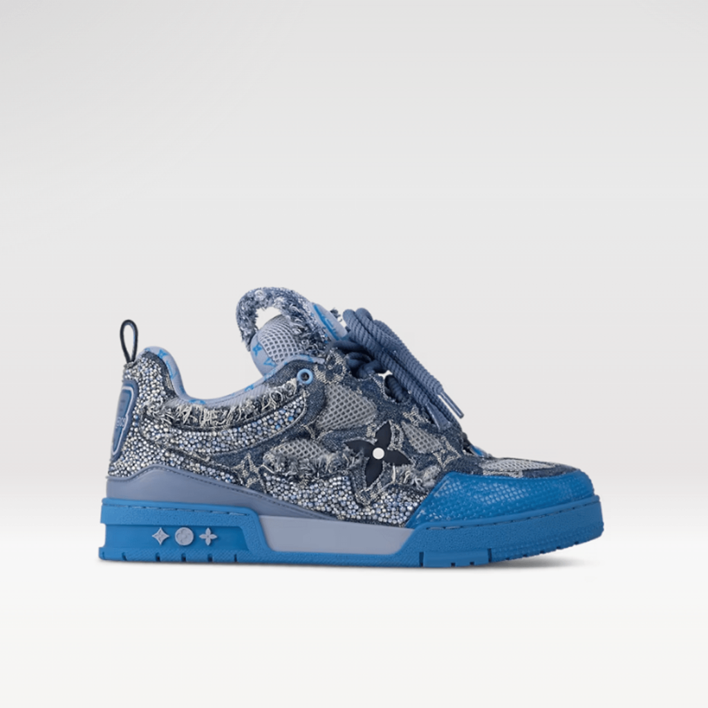 Louis Vuitton Skate Sneaker Blue Swarovski Monogram