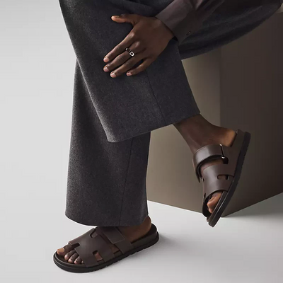 Hermès Chypre Sandal – Dark Brown