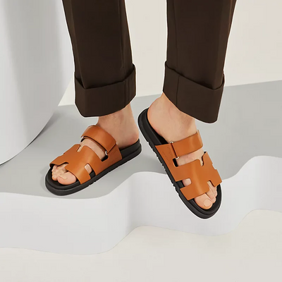 Hermès Chypre Sandal – Caramel/Black