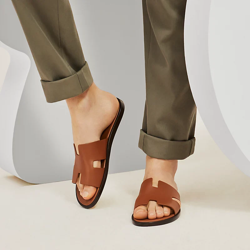Hermes Izmir Caramel Sandals