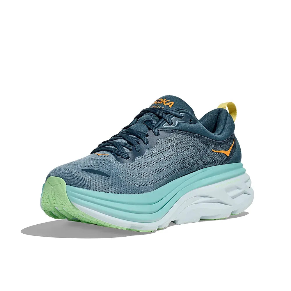 Hoka Bondi 8 Men’s Sneakers – Blue/Light Green