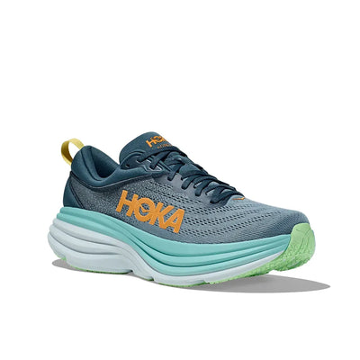 Hoka Bondi 8 Men’s Sneakers – Blue/Light Green