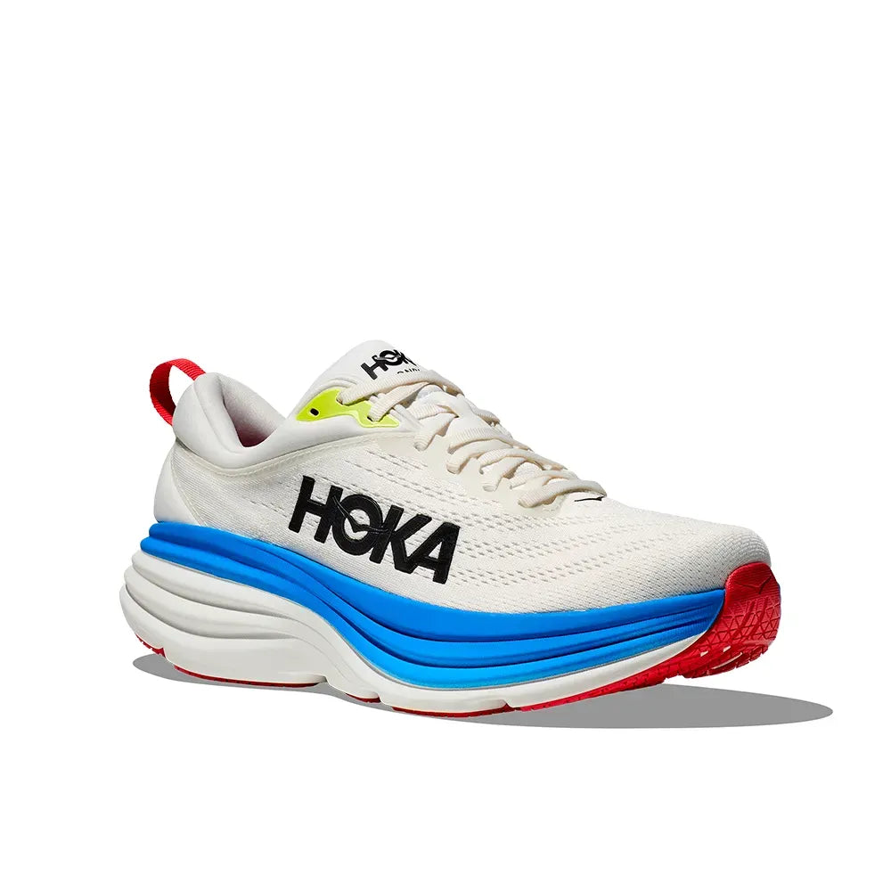 Hoka Bondi 8 Men’s Sneakers – White/Blue