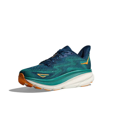Hoka Clifton 9 Men’s Sneakers – Teal/Navy