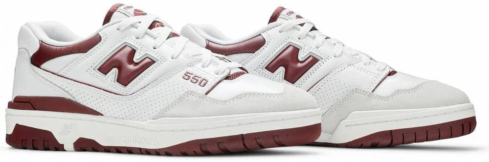 New Balance 550 Sea Salt Burgundy