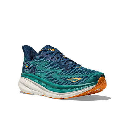 Hoka Clifton 9 Men’s Sneakers – Teal/Navy